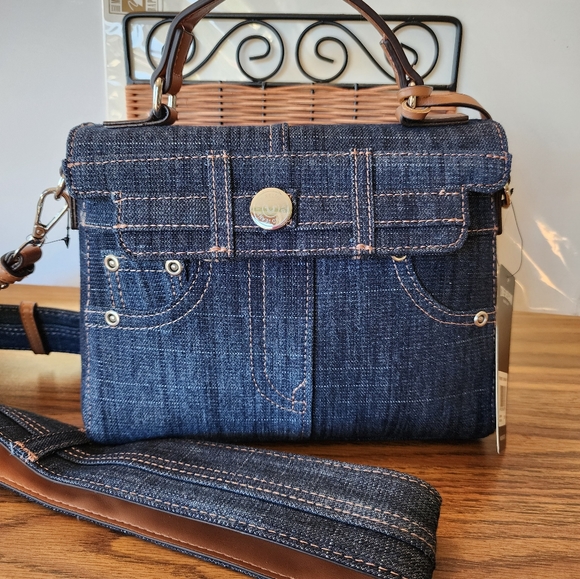 True religion brand jeans denim bag - Picture 5 of 6